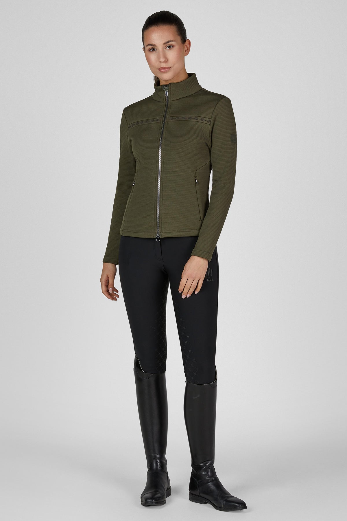 Eskadron Heritage 26/27 Womens Ribbed Longsleeve Zip Shirt Women’s Riding Clothing