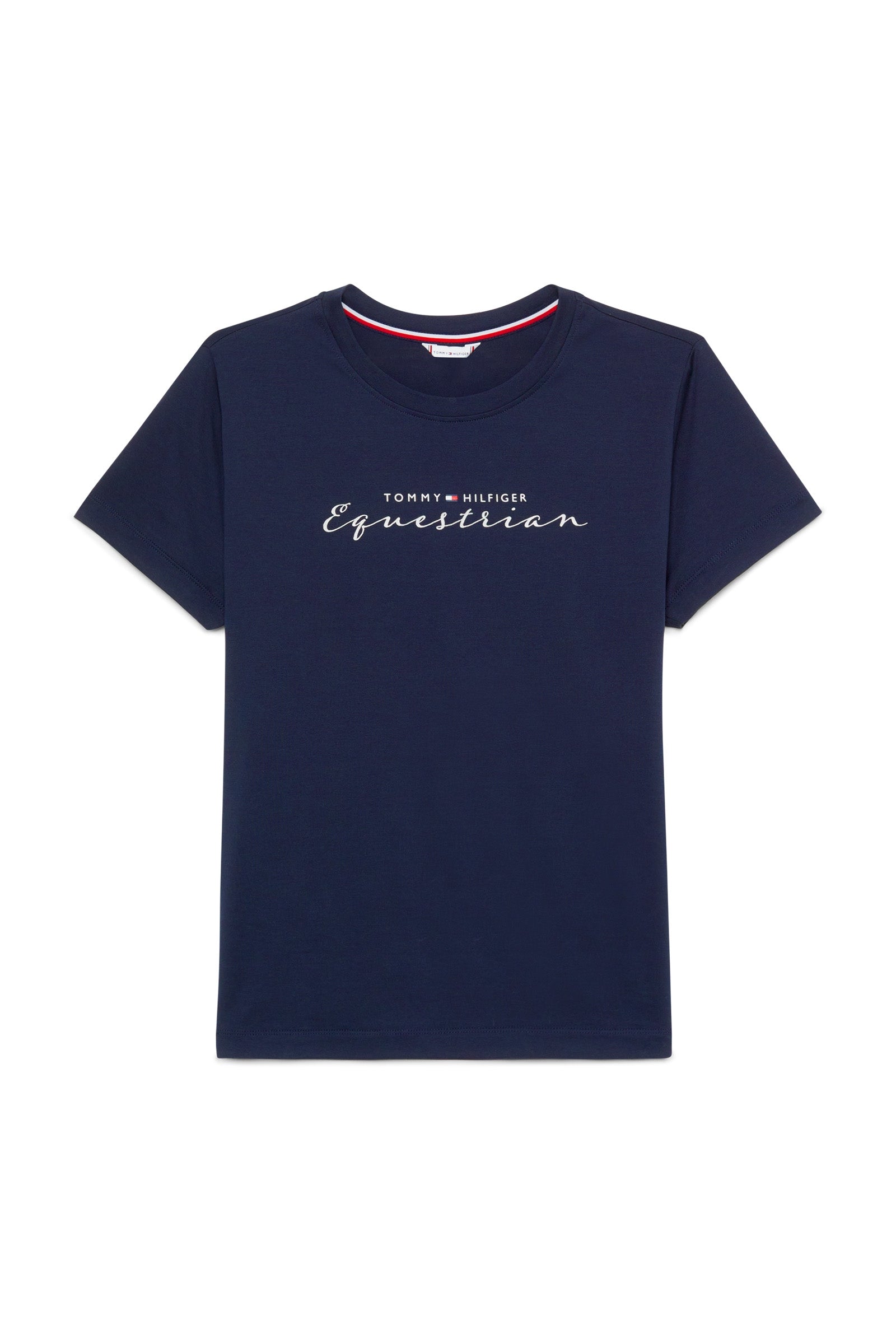 Tommy Hilfiger Equestrian Brooklyn T-shirt med korta ärmar och motiv Damridkläder
