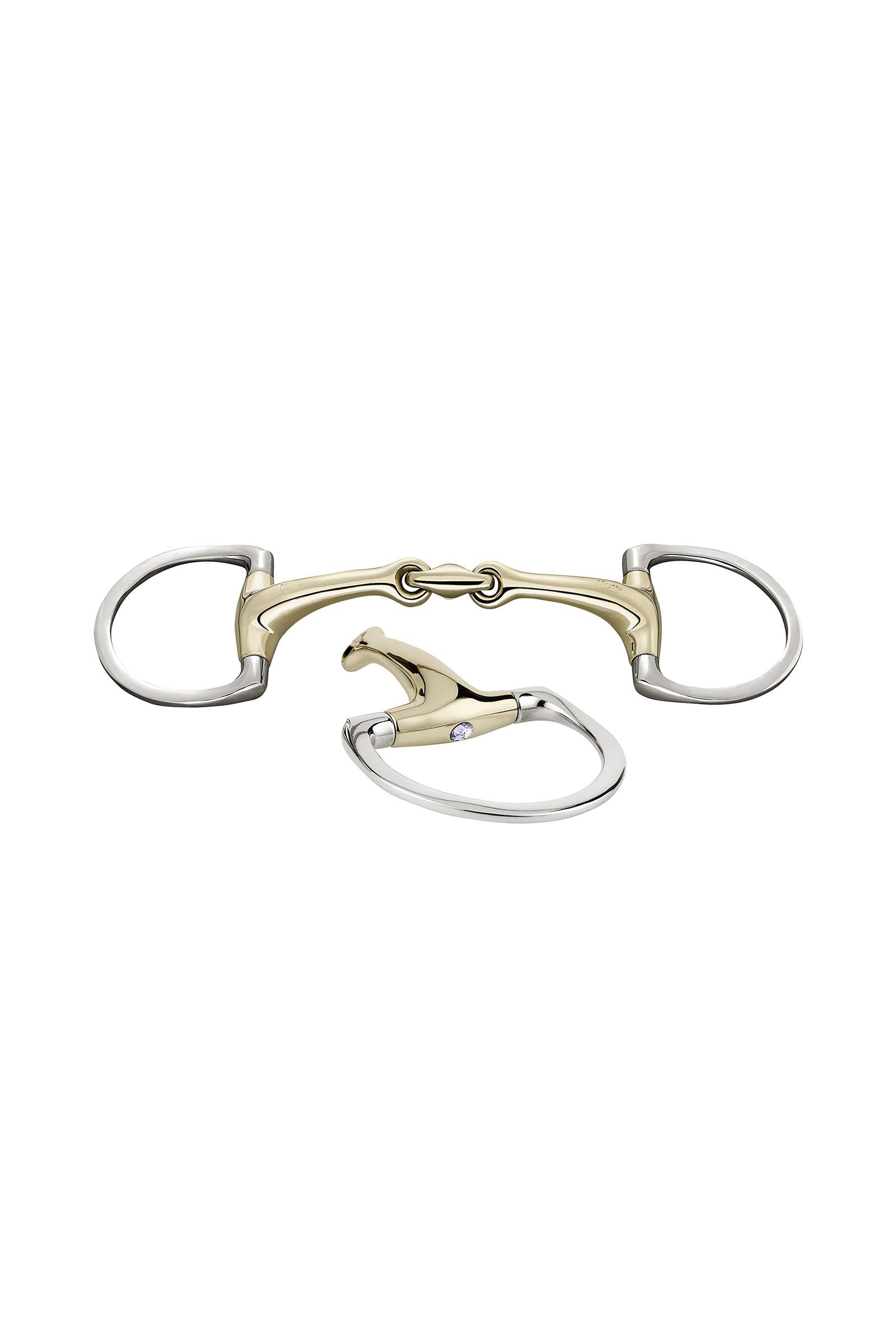 Sprenger Dynamic RS olivbett D ringar, dubbelt ledat, 16 mm, Sensogan, med kristaller Bett