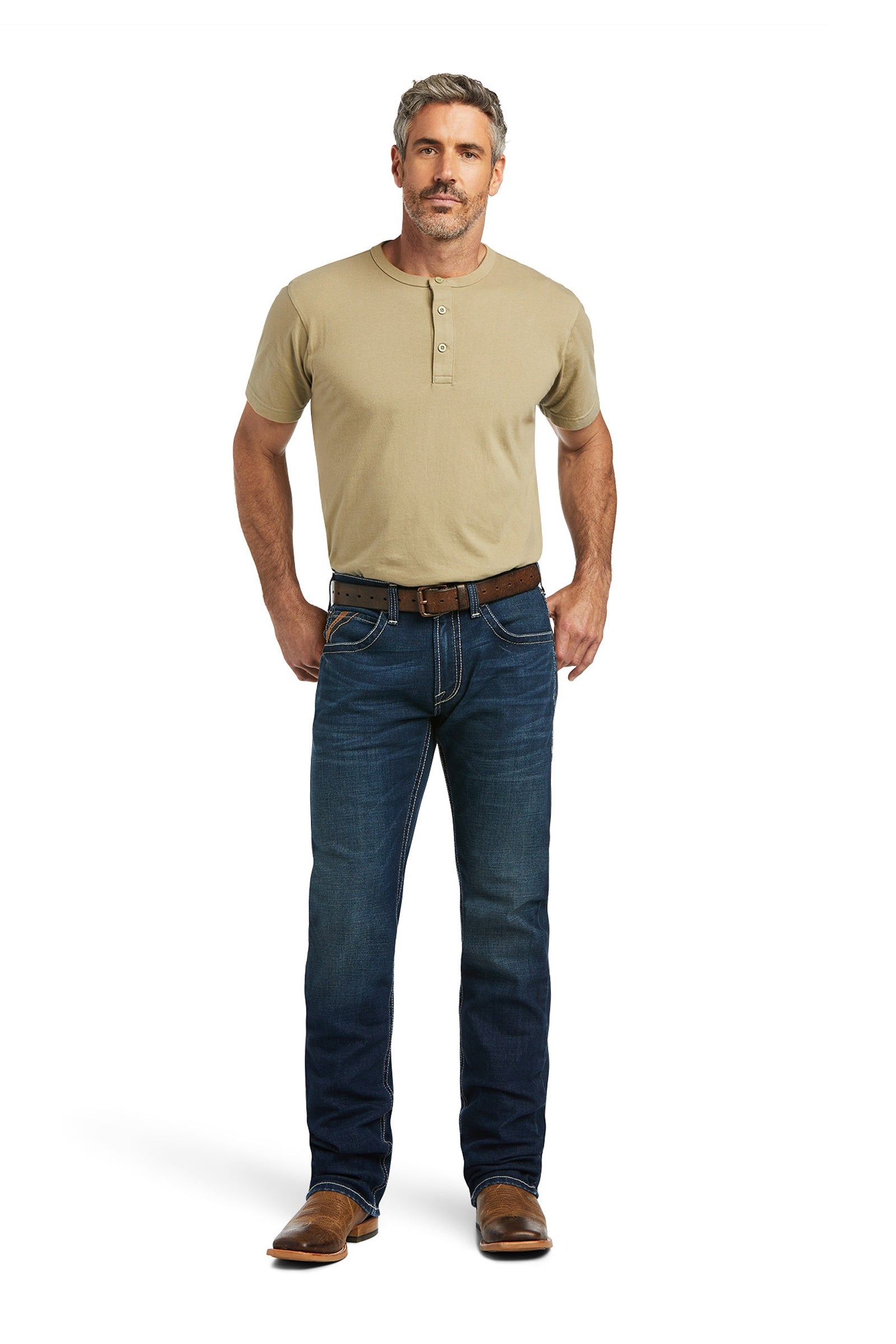 Ariat M5 Straight Stretch Remming Stackable Straight Leg Jeans Mens Riding Clothing