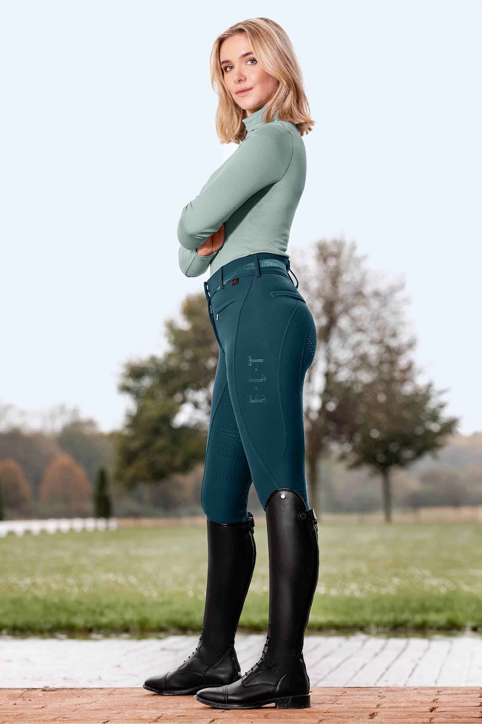 ELT Maja Women´s Glam Curved High Waist Breeches Full Seat Womens Breeches