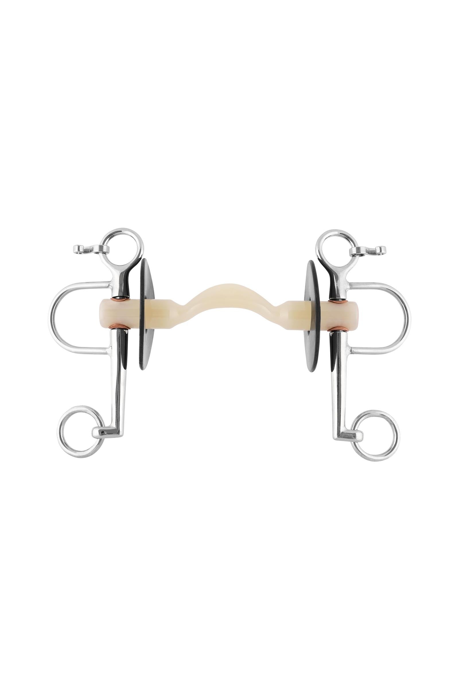 Sprenger Nathe rakt pelhambett 20 mm, Soft med port och långa skänklar (nederskänkel 7 cm ringar) Bett