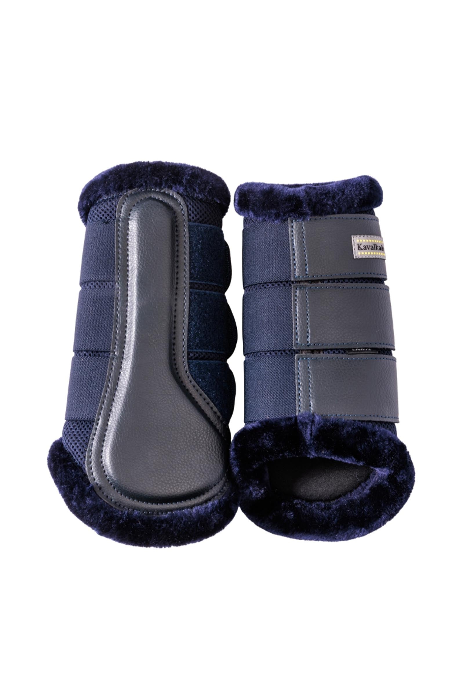 Kavalkade Anatomic Mesh skydd med fuskpäls Leg Protection & Hoof Protection for Horses