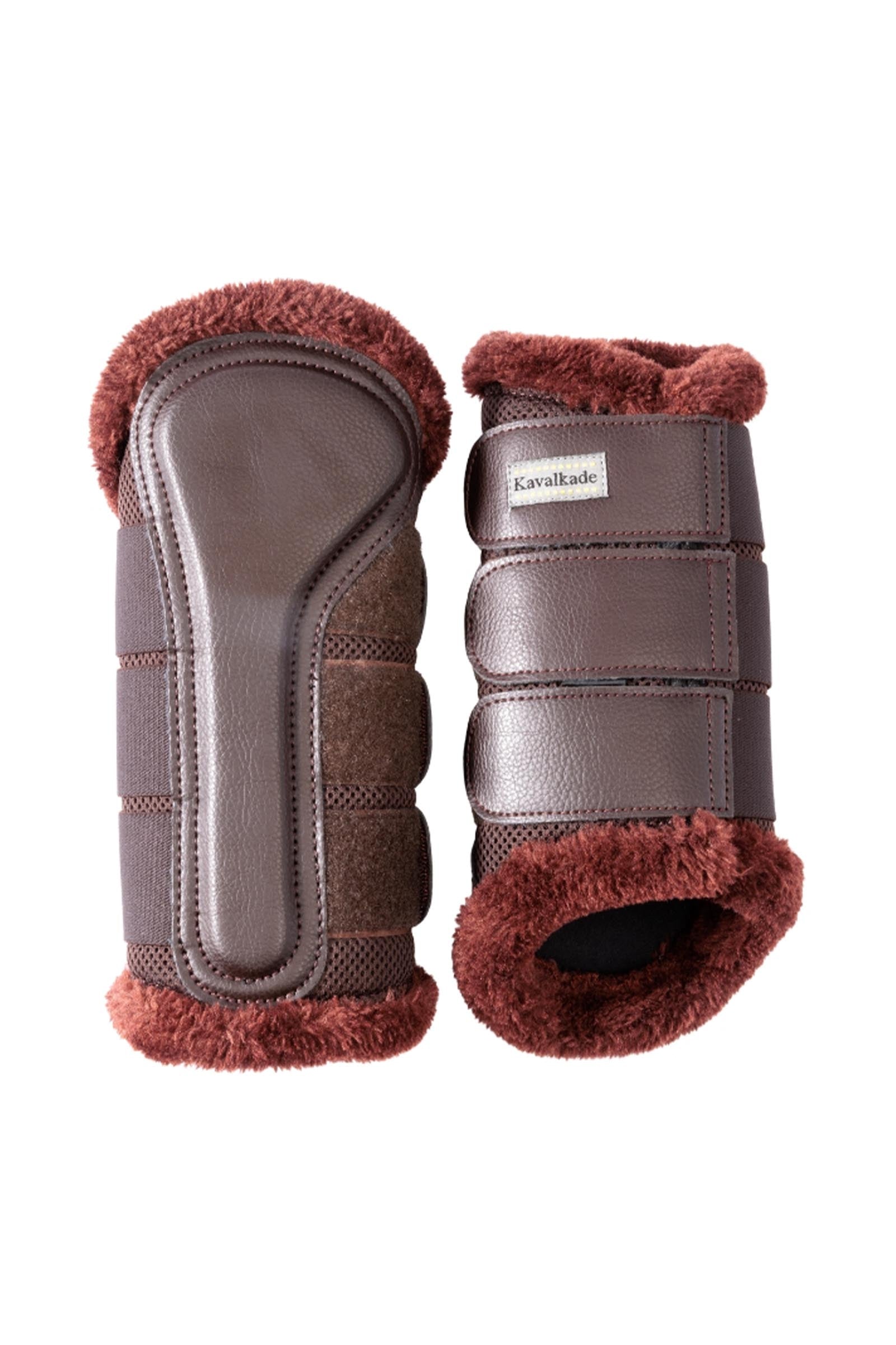 Kavalkade Anatomic Mesh skydd med fuskpäls Leg Protection & Hoof Protection for Horses