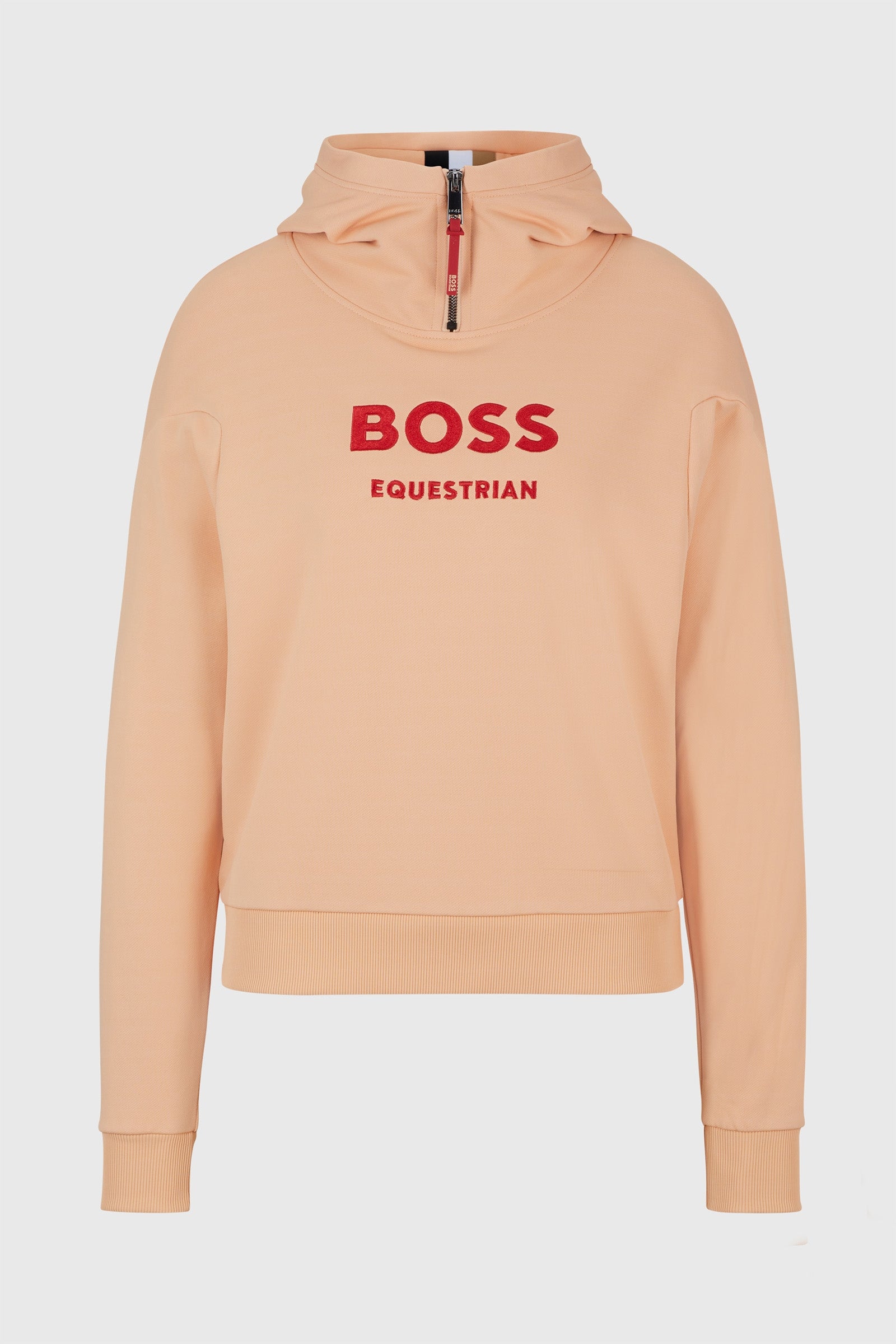 Boss Faye Logo Hoodie med Dragkedja Damridkläder