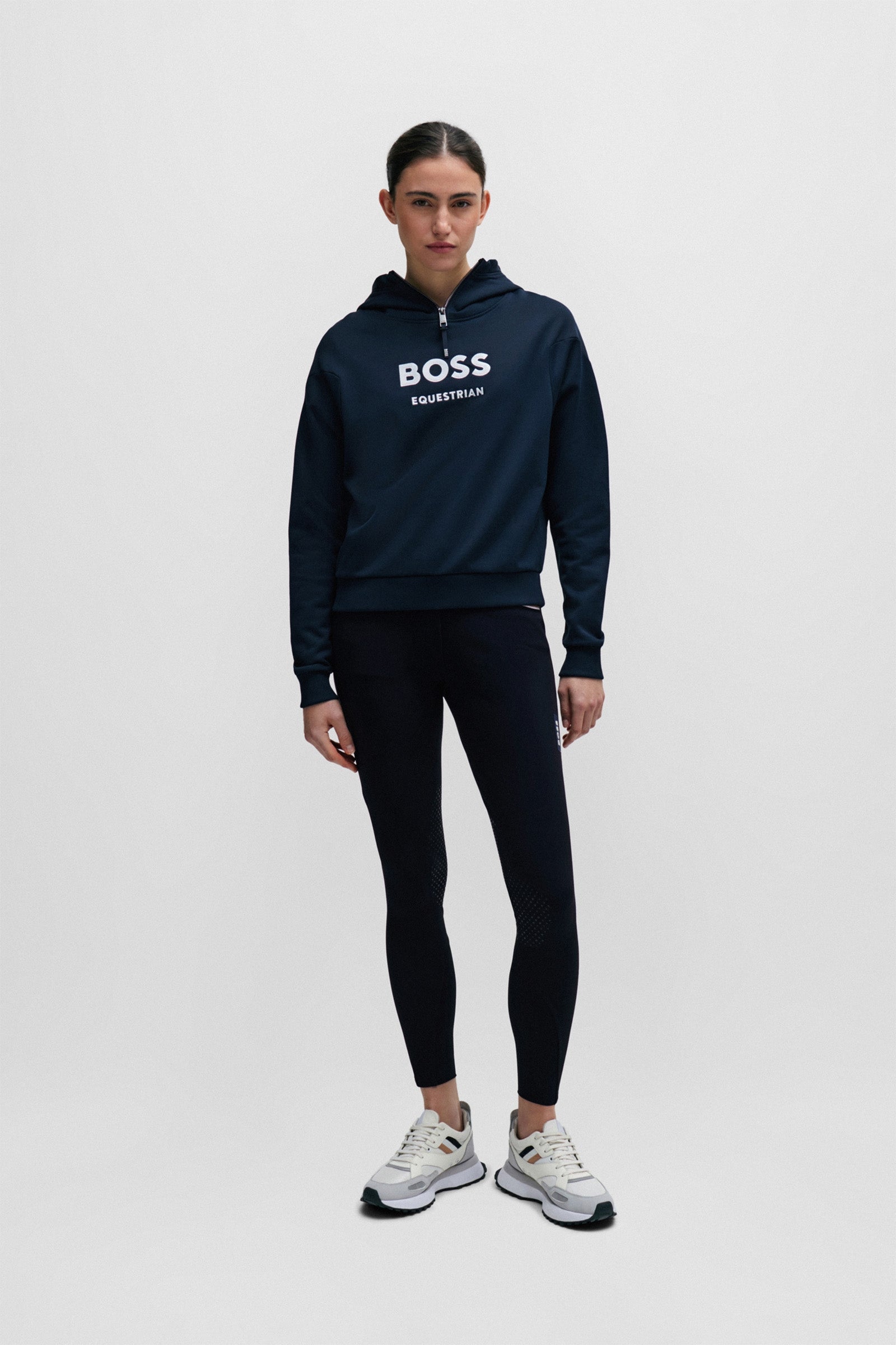 Boss Faye Logo Zip Hoodie Women’s Riding Clothing