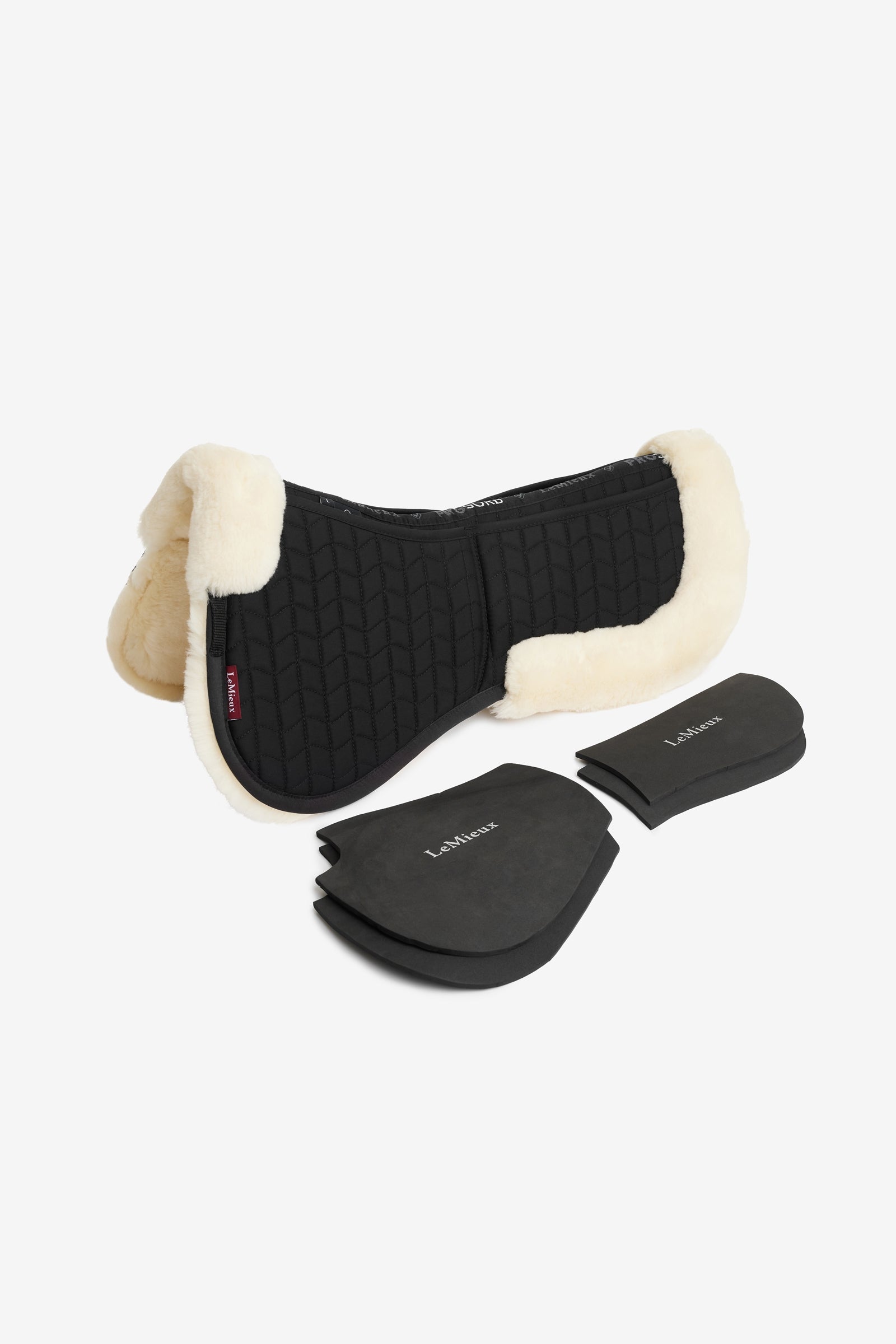 LeMieux Merino+ ProSorb 2 Pocket Half Pad Saddle Pads