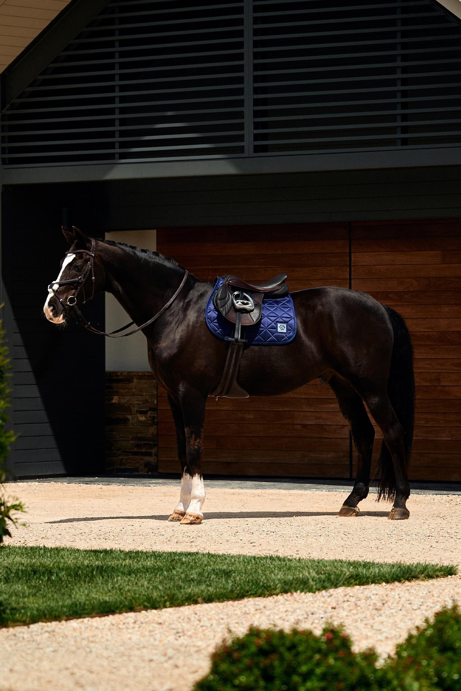 Weatherbeeta Satin Luxe Air-Tec Euro Jump Shaped Saddle Pad Saddle Pads