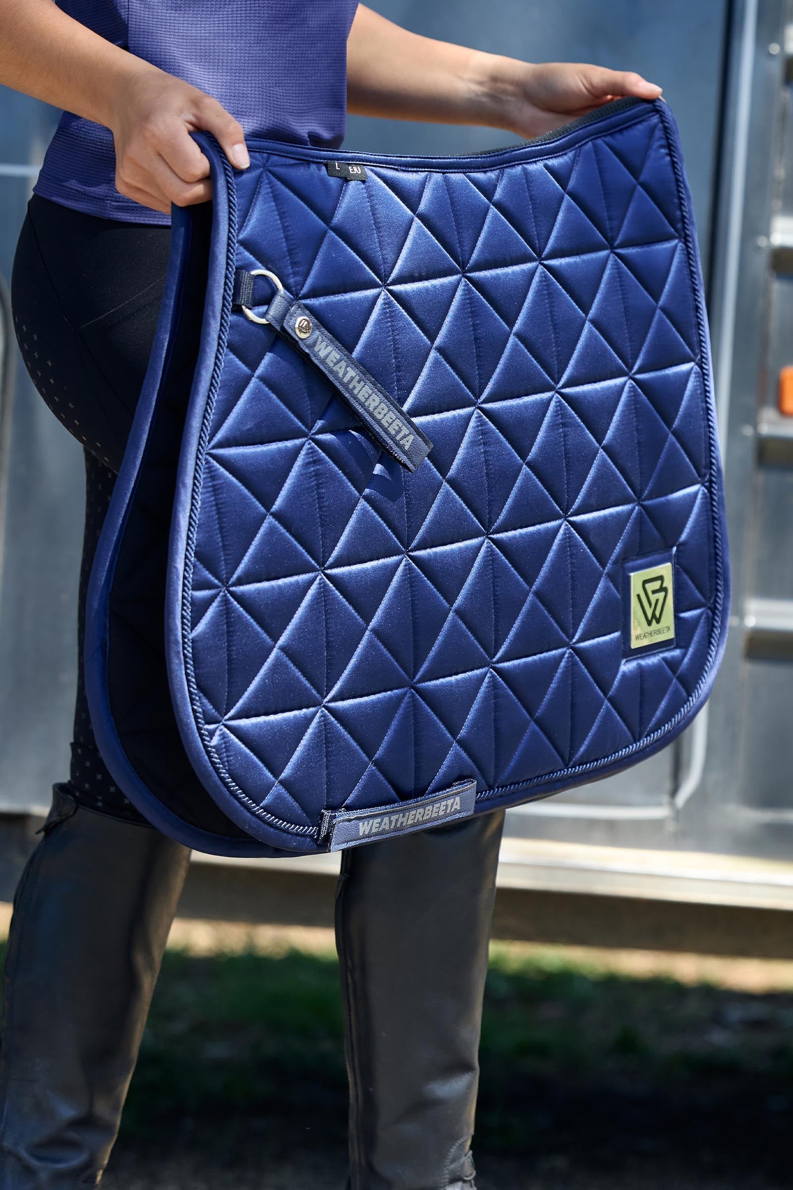 Weatherbeeta Satin Luxe Air-Tec Euro Jump Shaped Saddle Pad Saddle Pads