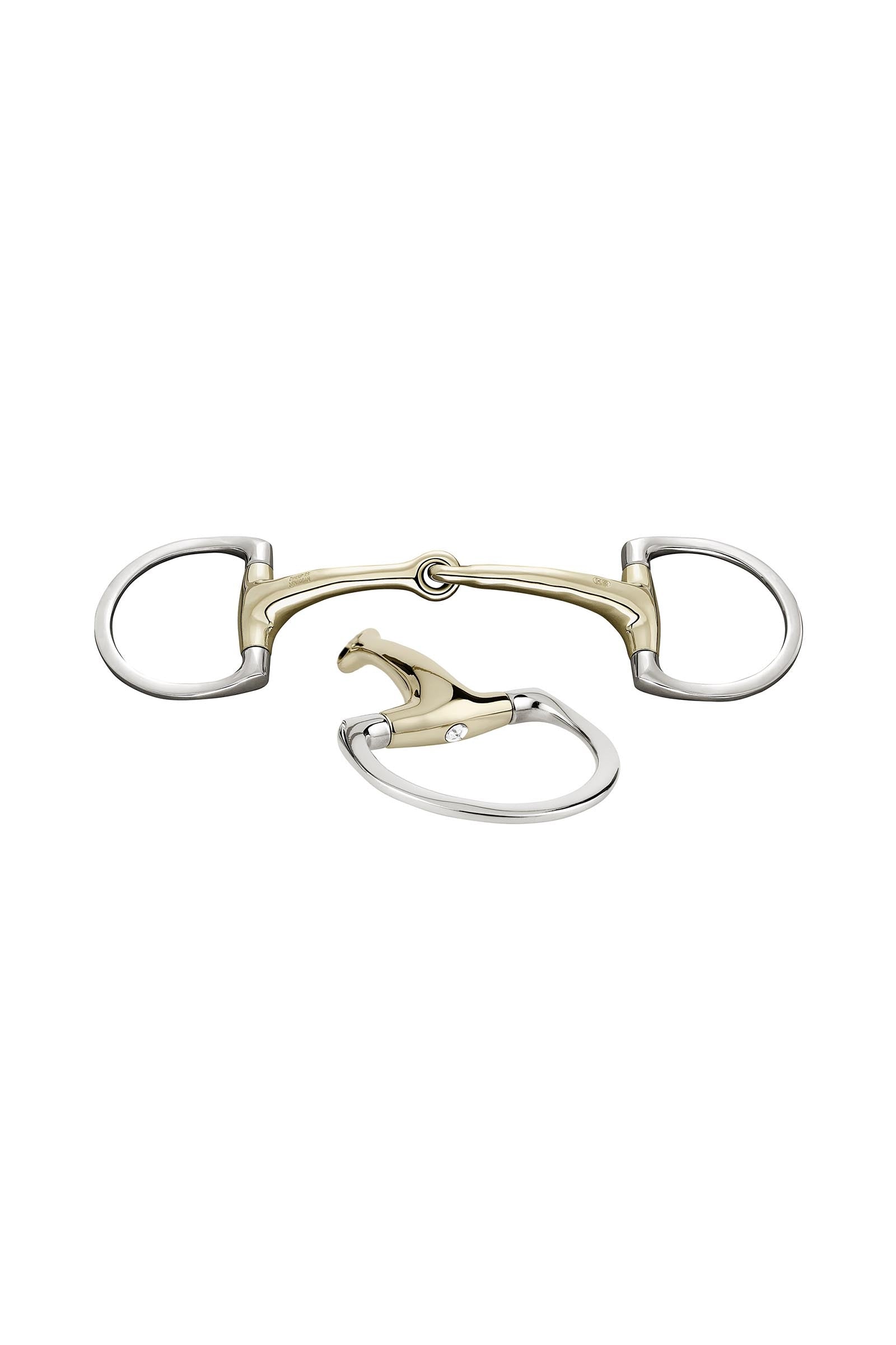 Sprenger Dynamic RS olivbett D ringar, enkelt ledat, 16 mm, Sensogan, med kristaller Bett