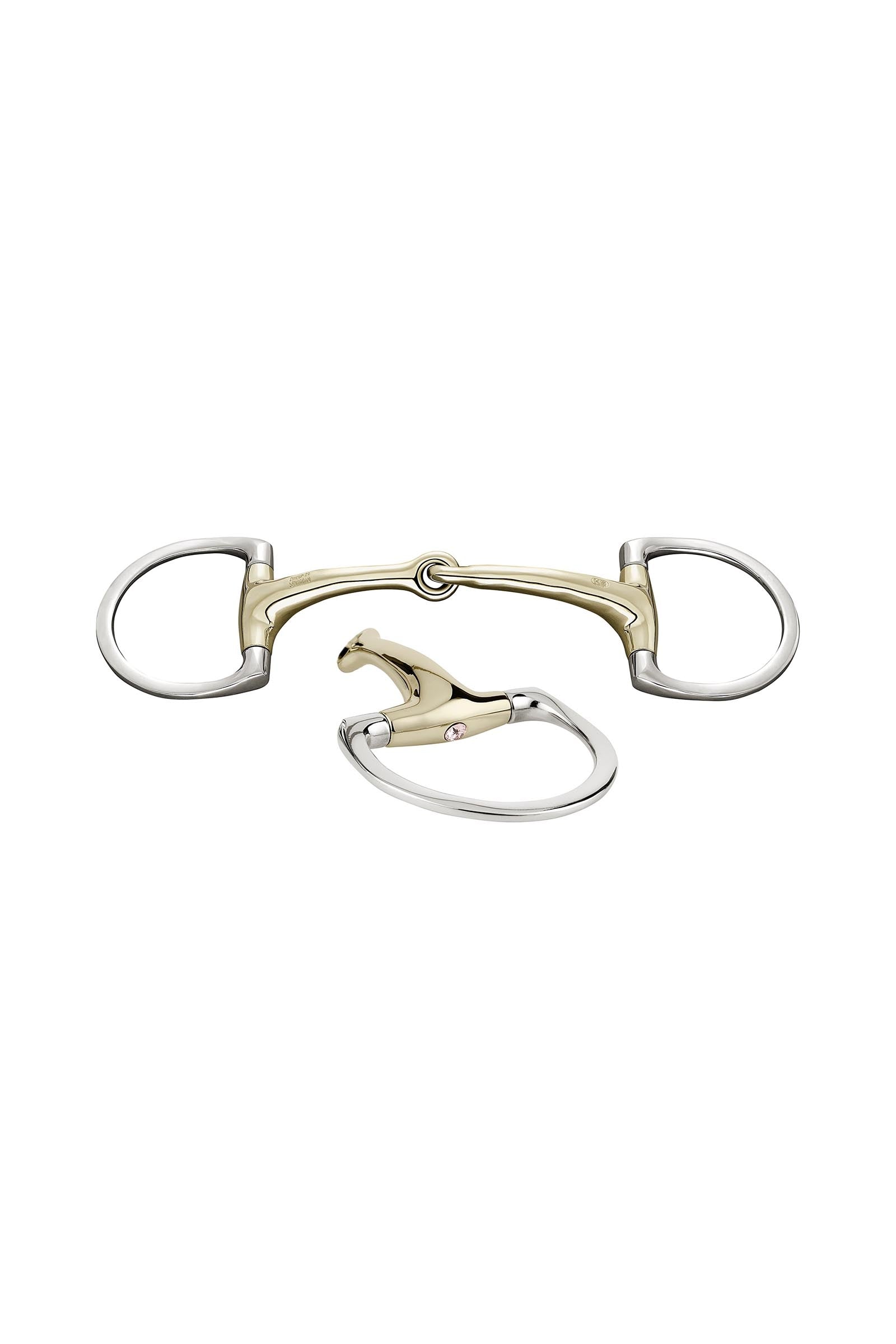 Sprenger Dynamic RS olivbett D ringar, enkelt ledat, 16 mm, Sensogan, med kristaller Bett