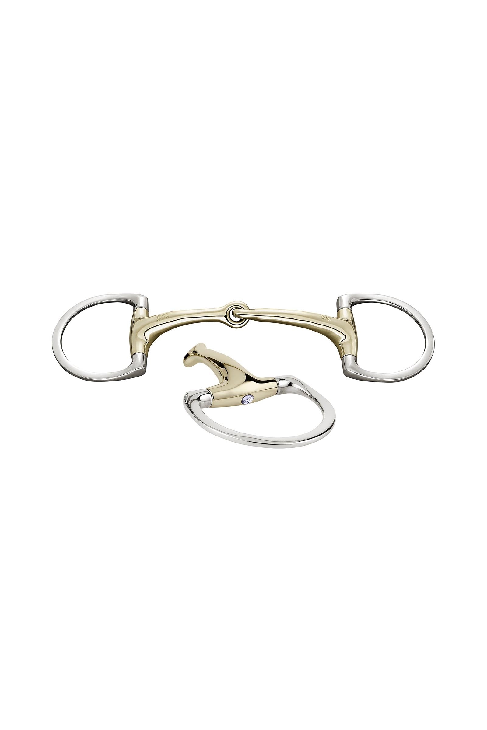 Sprenger Dynamic RS olivbett D ringar, enkelt ledat, 16 mm, Sensogan, med kristaller Bett