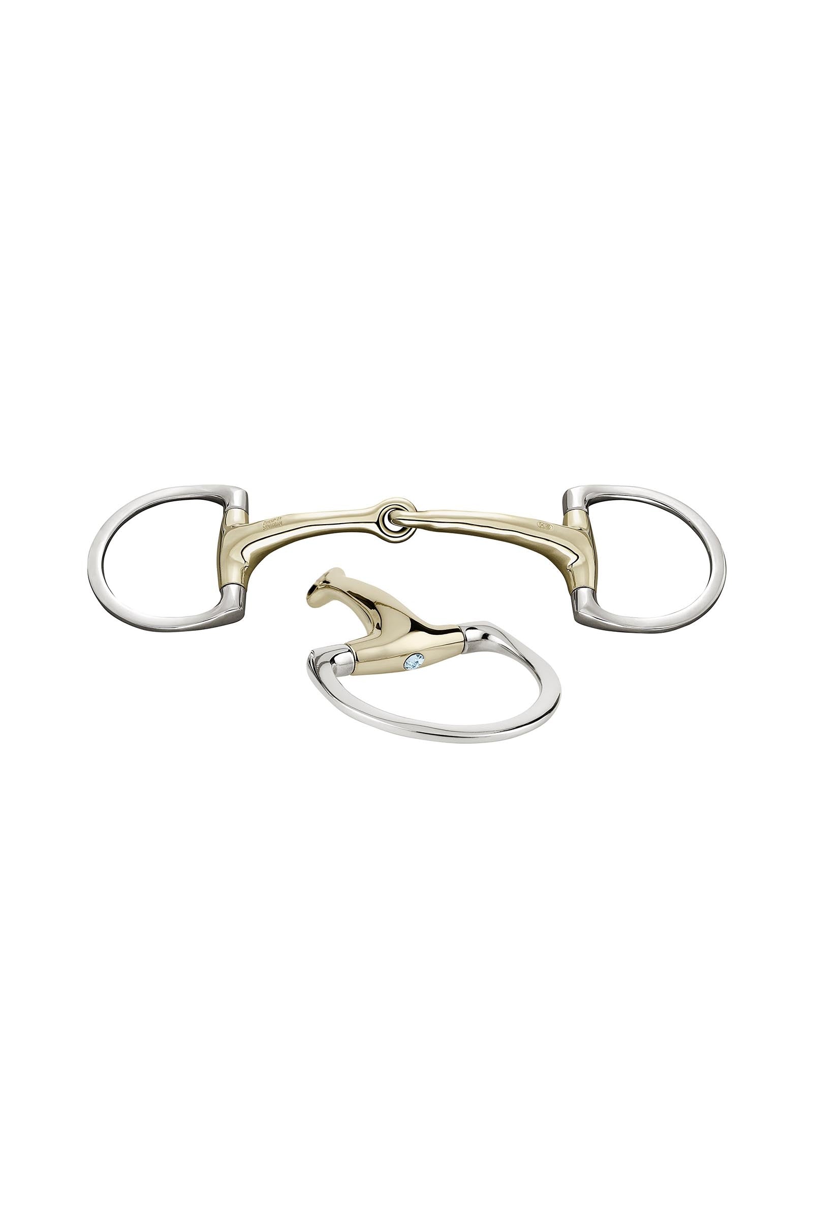 Sprenger Dynamic RS olivbett D ringar, enkelt ledat, 16 mm, Sensogan, med kristaller Bett