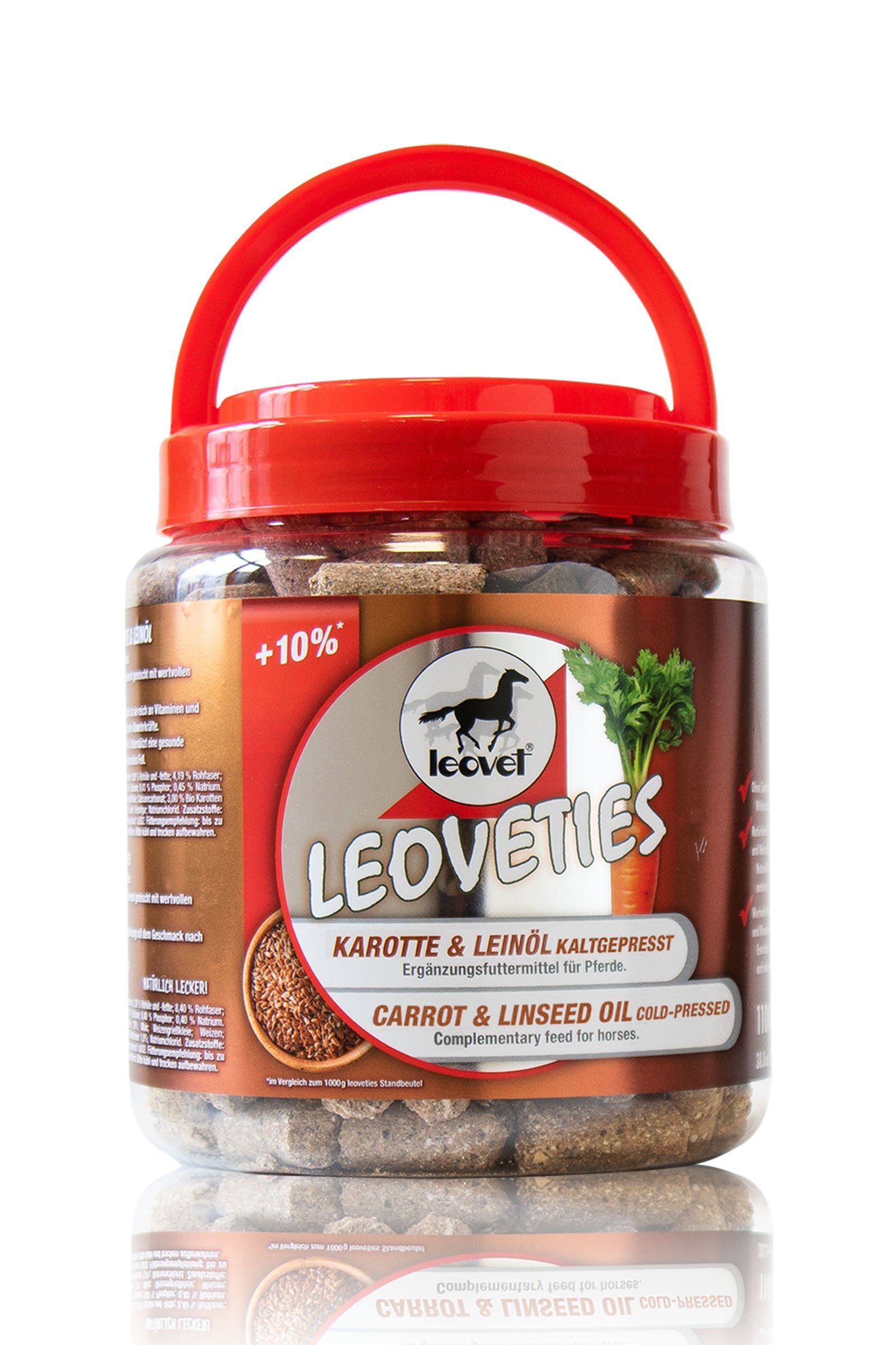 Leovet Leoveties morot & linfrö kallpressat, 1,1 kg Horse Feed & Nutrition