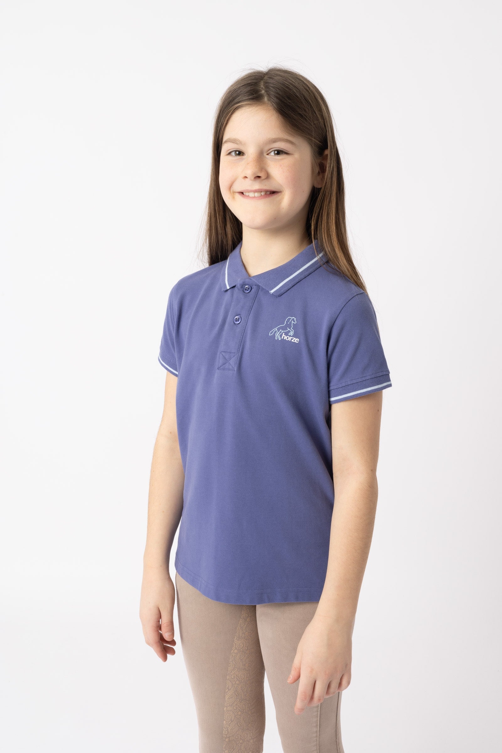 Horze Sohra Kids' Functional Poloshirt Kids Apparel