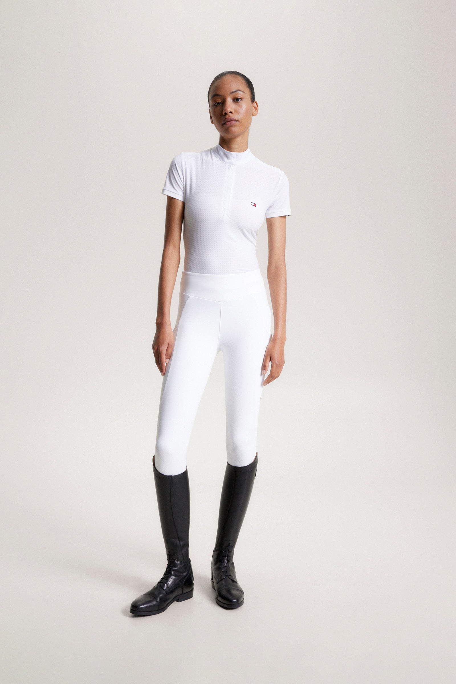 Tommy Hilfiger Equestrian Chelsea Cooling Short Sleeve Logo Show Shirt Women’s Riding Clothing