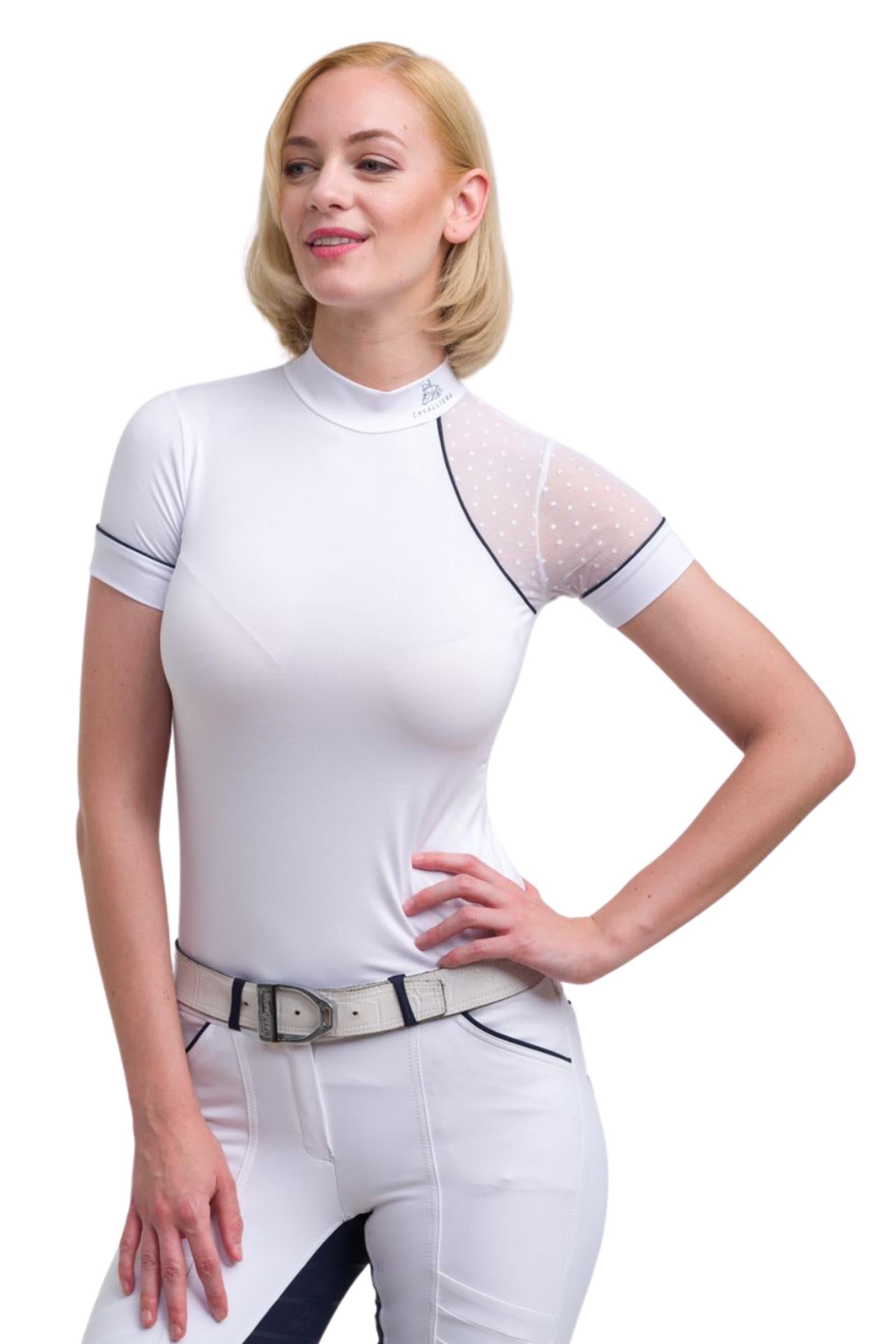 Cavalliera Modern Dame Women´s Riding Show Shirt, Short Sleeve Women’s Riding Clothing