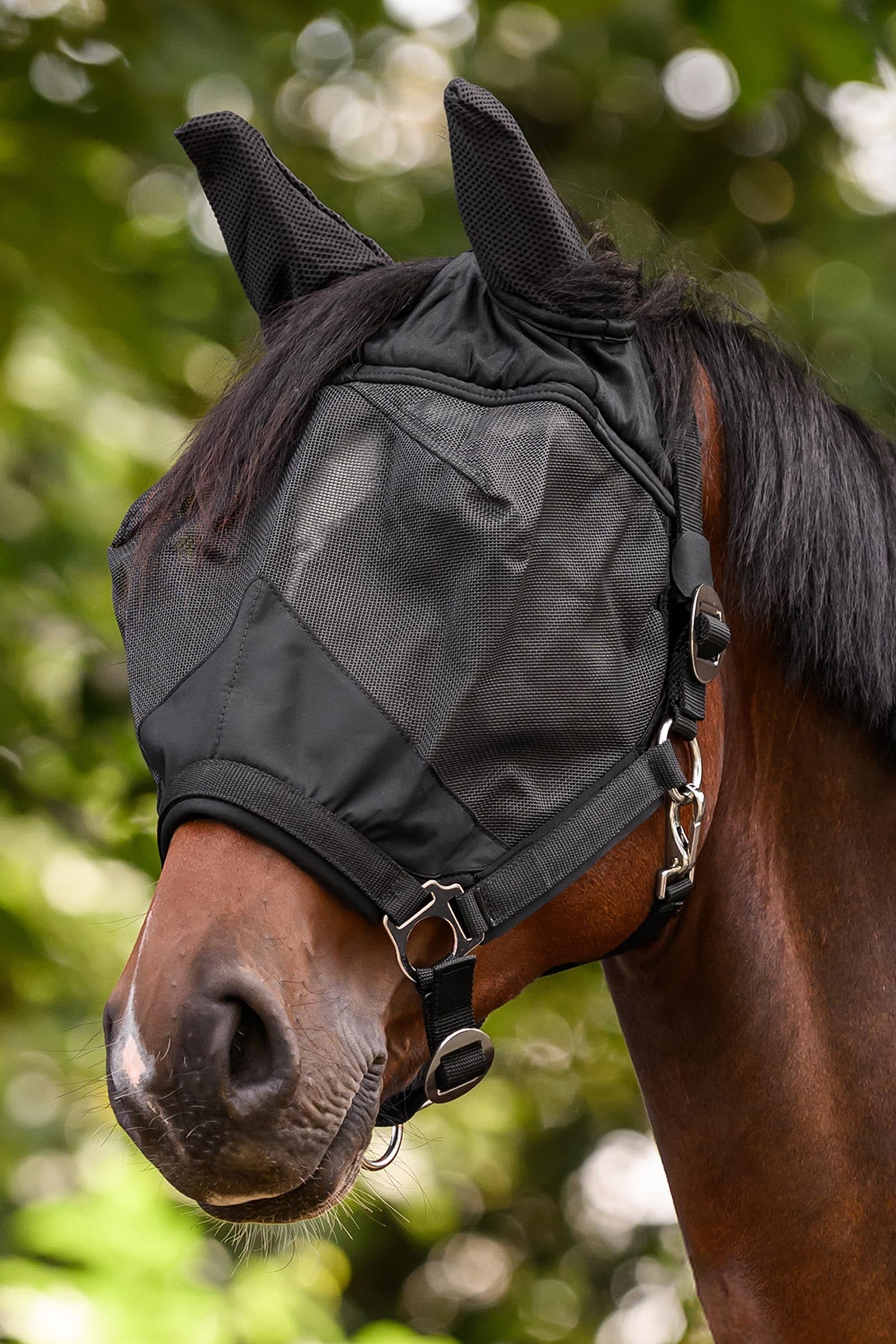 Waldhausen Premium Fly Mask With Halter, UV-Protection Antifly Protection for Horses