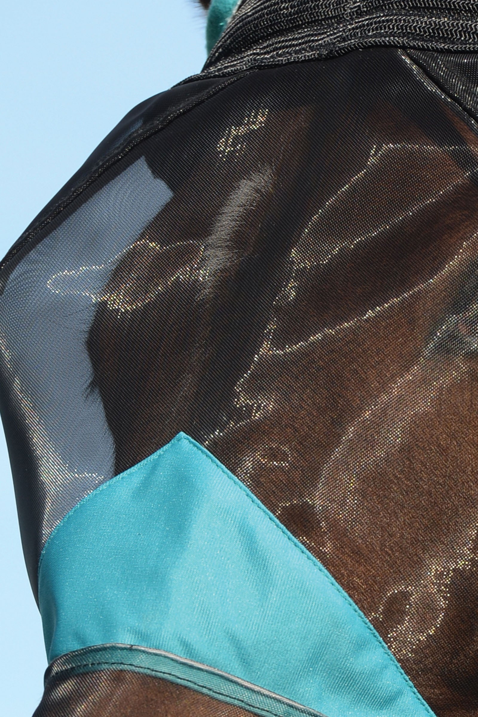 Weatherbeeta Comfitec Deluxe Fine Mesh Mask with Ears & Tassels Antifly Protection for Horses