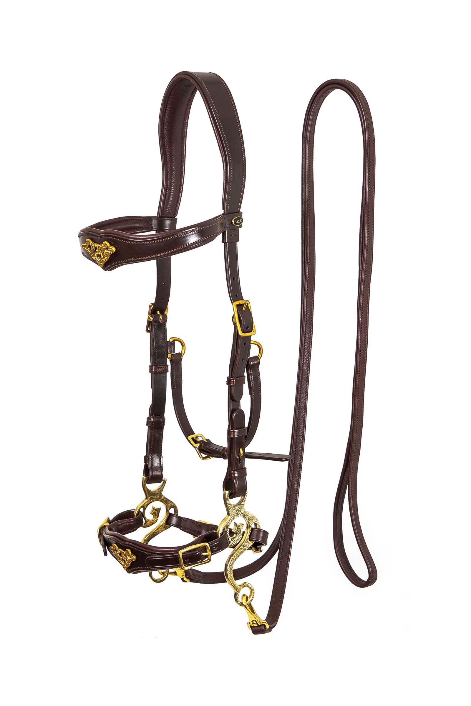 F.R.A. Freedom Riding Articles Imperial Hackamore Bridle With Reins (System 2) Shire Bridles & Reins