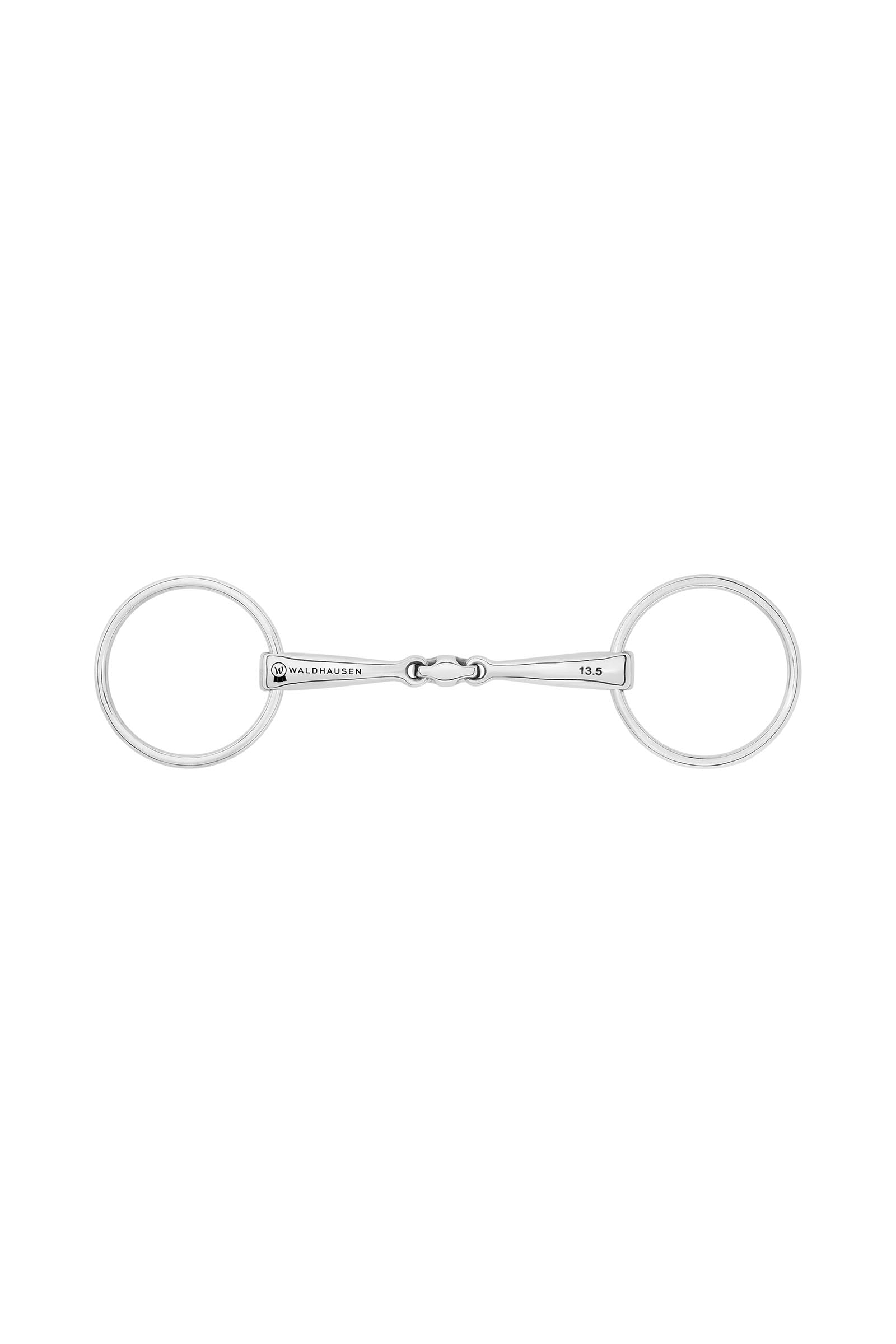 Waldhausen Snaffle Bit Anatomical, Double Jt., Stainless St., 14 mm Horse Bits
