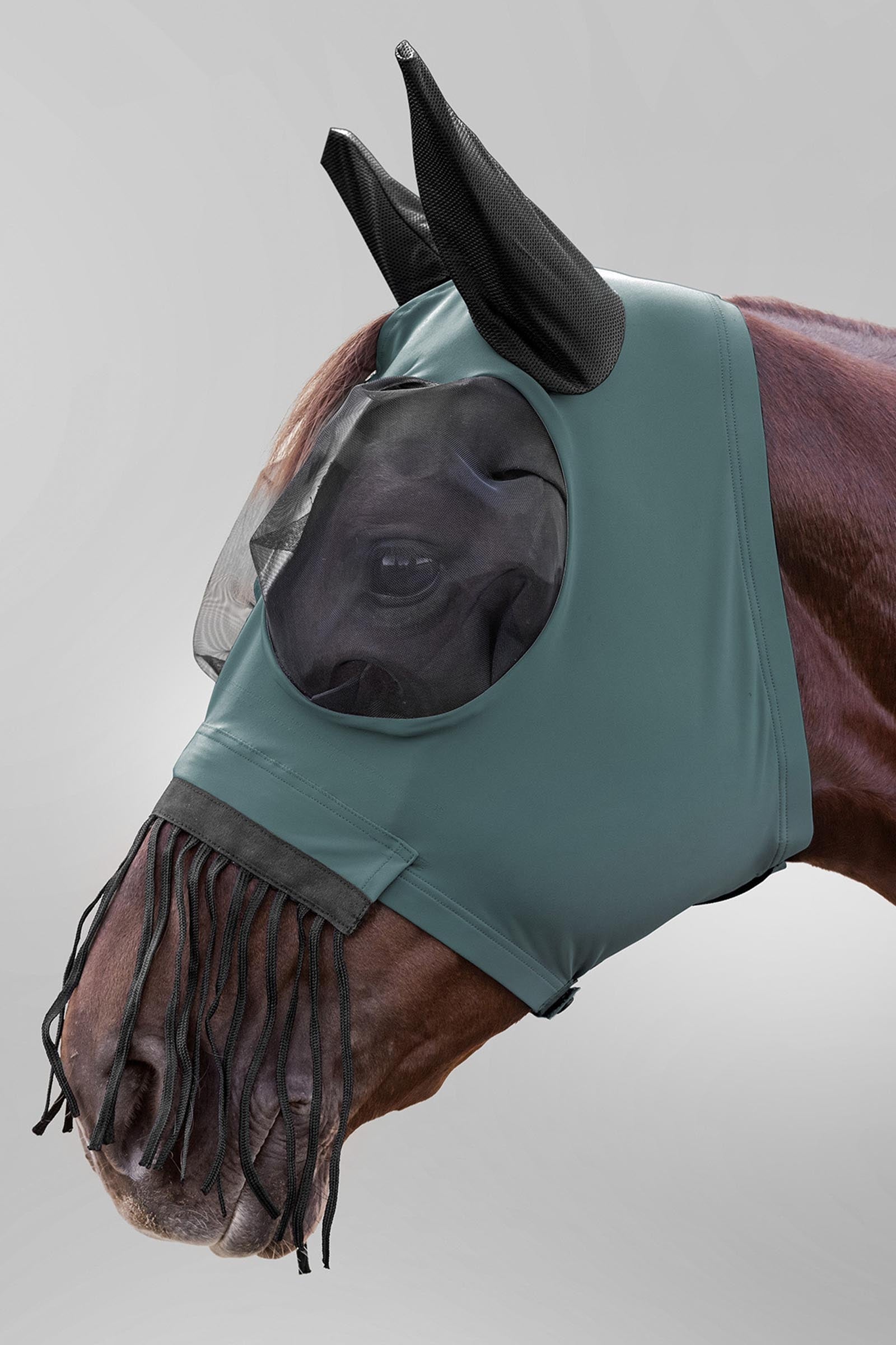 Waldhausen Puck flugmask med dragkedja, nosfransar och UV-skydd Flugskydd
