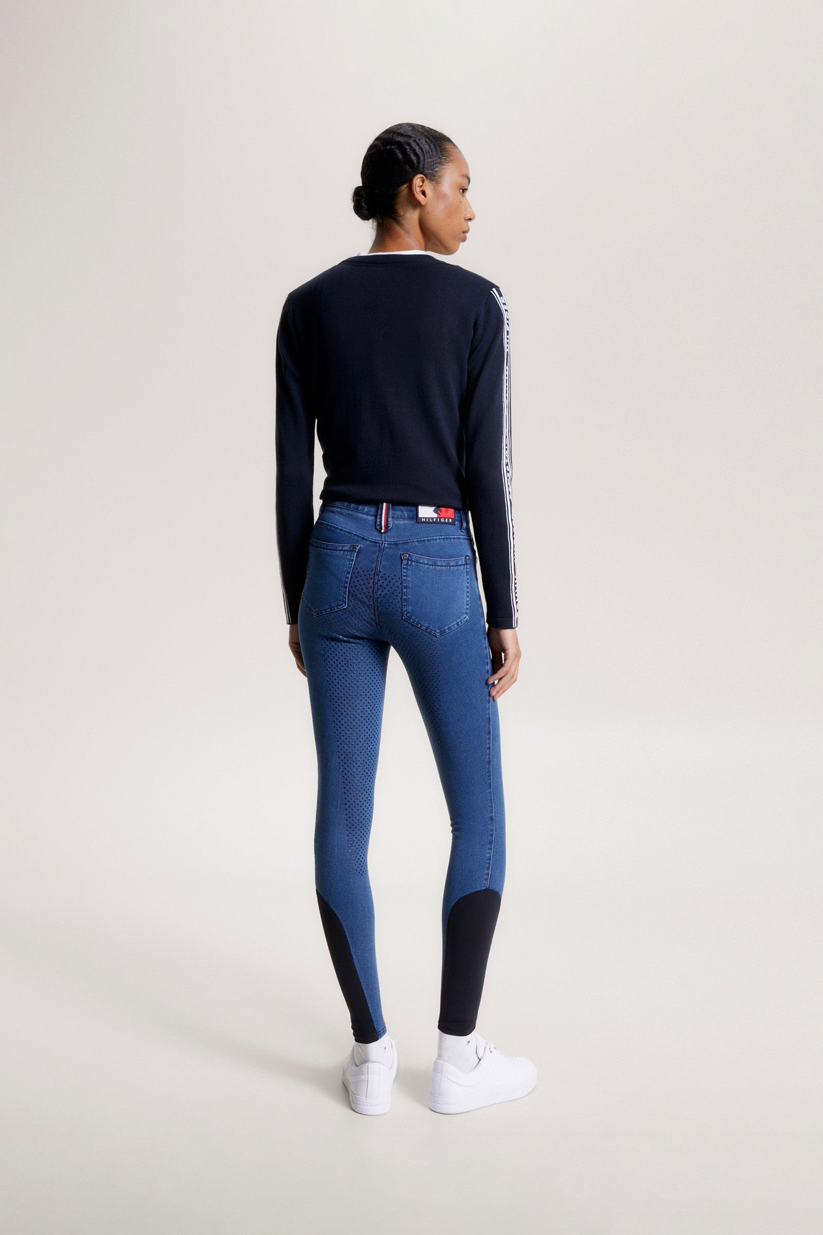 Tommy Hilfiger Equestrian Queens Denim Full Grip Ridbyxor Womens Breeches