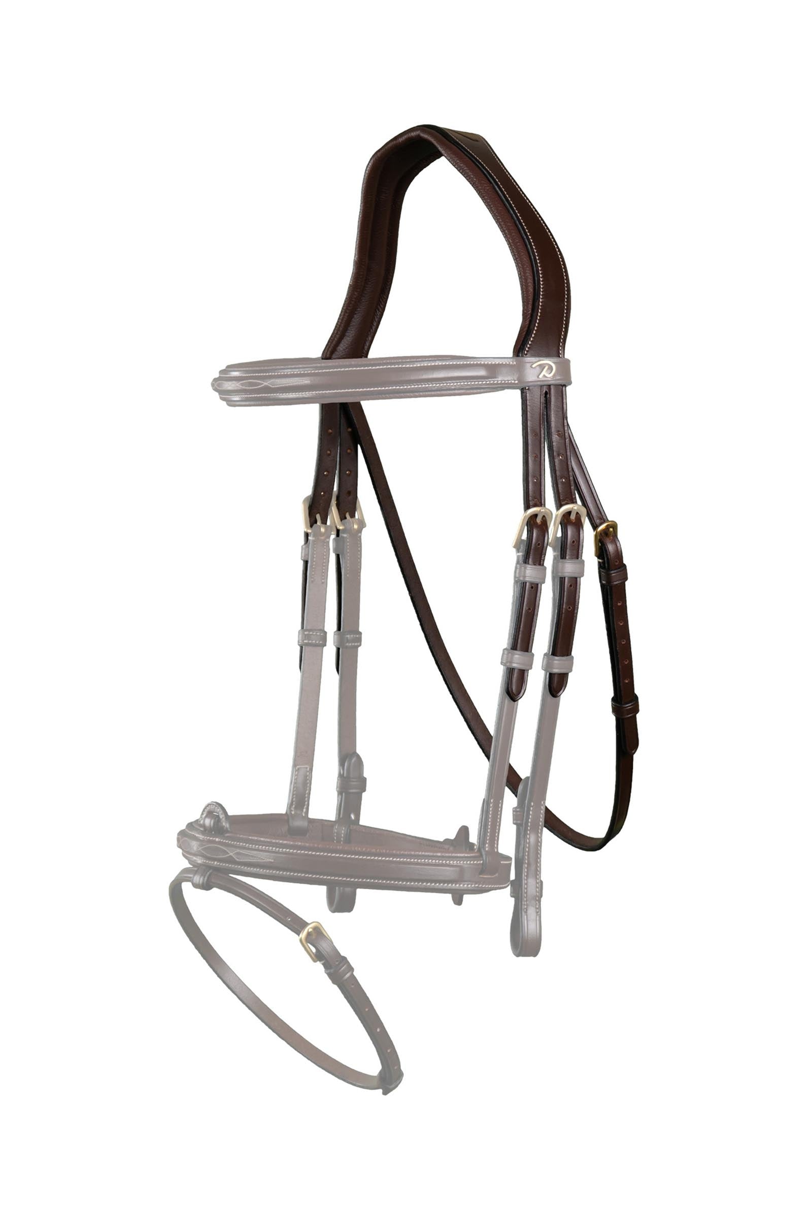 Dy'on D-Collection Headpiece With Throat Latch Bridles & Reins